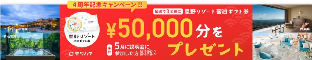 デジハク4周年記念キャンペーン!!