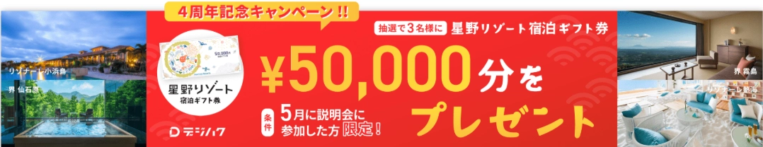 デジハク4周年記念キャンペーン!!