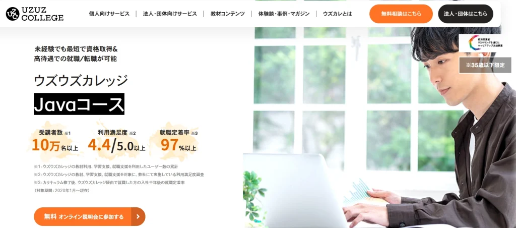 ウズウズカレッジ Javaコース